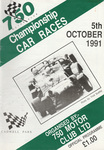 Programme cover of Cadwell Park Circuit, 05/10/1991