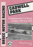 Programme cover of Cadwell Park Circuit, 19/07/1992