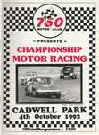 Programme cover of Cadwell Park Circuit, 04/10/1992