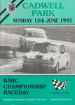 Programme cover of Cadwell Park Circuit, 13/06/1993