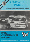 Programme cover of Cadwell Park Circuit, 04/09/1994