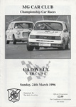 Programme cover of Cadwell Park Circuit, 24/03/1996