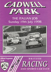 Programme cover of Cadwell Park Circuit, 19/07/1998