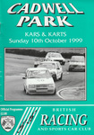 Programme cover of Cadwell Park Circuit, 10/10/1999