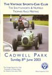 Programme cover of Cadwell Park Circuit, 08/06/2003