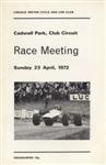 Programme cover of Cadwell Park Circuit, 23/04/1972