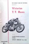 Programme cover of Calder Park Raceway, 11/02/1962