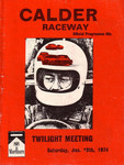 Programme cover of Calder Park Raceway, 19/01/1974