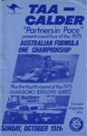 Programme cover of Calder Park Raceway, 19/10/1975