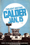 Programme cover of Calder Park Raceway, 15/01/1977