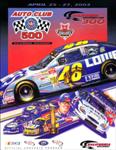 Programme cover of California Speedway, 27/04/2003