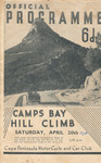 Programme cover of Camps Bay Hill Climb, 20/04/1940