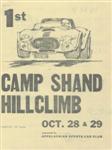 Programme cover of Camp Shand Hill Climb, 29/10/1972