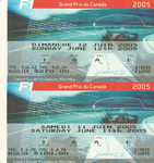 Ticket for Circuit Gilles Villeneuve, 12/06/2005