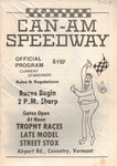 Programme cover of Can Am Motorsports Park, 13/07/1986