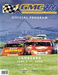 Programme cover of Canberra Street Circuit, 11/06/2000