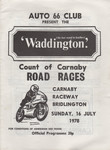 Programme cover of Carnaby Raceway, 16/07/1978