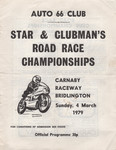 Programme cover of Carnaby Raceway, 04/03/1979