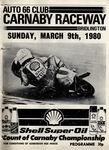 Programme cover of Carnaby Raceway, 09/03/1980