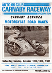 Programme cover of Carnaby Raceway, 18/10/1981