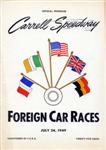 Programme cover of Carrell Speedway, 24/07/1949