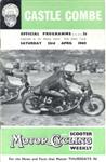 Programme cover of Castle Combe Circuit, 23/04/1960