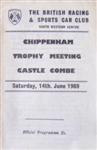 Programme cover of Castle Combe Circuit, 14/06/1969