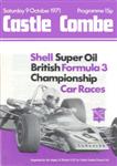 Programme cover of Castle Combe Circuit, 09/10/1971