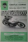 Programme cover of Castle Combe Circuit, 21/07/1962