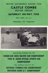 Programme cover of Castle Combe Circuit, 04/05/1968
