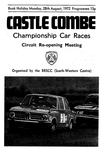Programme cover of Castle Combe Circuit, 28/08/1972