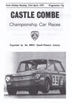 Programme cover of Castle Combe Circuit, 23/04/1973