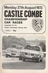 Programme cover of Castle Combe Circuit, 27/08/1973