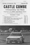 Programme cover of Castle Combe Circuit, 11/09/1976