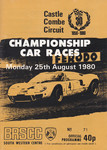 Programme cover of Castle Combe Circuit, 25/08/1980