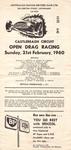 Programme cover of Castlereagh Aerodrome, 21/02/1960