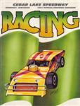 Programme cover of Cedar Lake Speedway, 23/08/1987