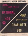 Programme cover of Charlotte Motor Speedway, 18/10/1964