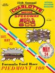 Programme cover of Charlotte Motor Speedway, 24/05/1970