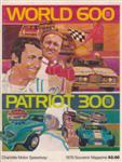 Programme cover of Charlotte Motor Speedway, 30/05/1976