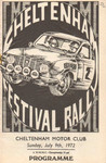 Programme cover of Cheltenham Festival Rally, 1972