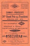 Programme cover of Chimay Street Circuit, 06/06/1965