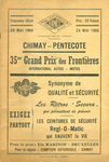 Programme cover of Chimay Street Circuit, 29/05/1966