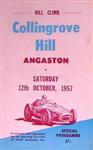 Programme cover of Collingrove Hill Climb, 12/10/1957