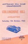 Programme cover of Collingrove Hill Climb, 08/10/1960
