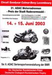 Programme cover of Colmar-Berg, 15/06/2003