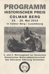 Programme cover of Colmar-Berg, 24/05/2014