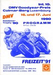 Programme cover of Colmar-Berg, 17/06/1990