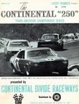 Programme cover of Continental Divide Raceways, 25/08/1968
