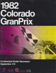 Programme cover of Continental Divide Raceways, 05/09/1982